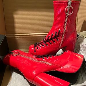 Dollskill. Red. Platform. Never worn. Size 7.